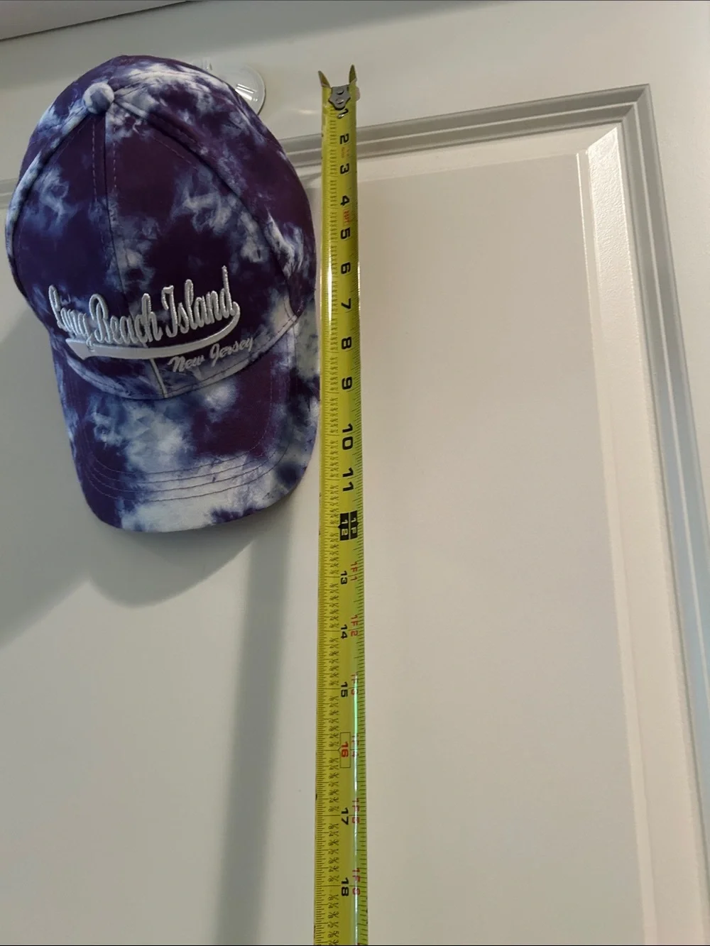 Sunsations  Long Beach Island NJ LBI Embroidered Tie-Dye Cap Purple White OS